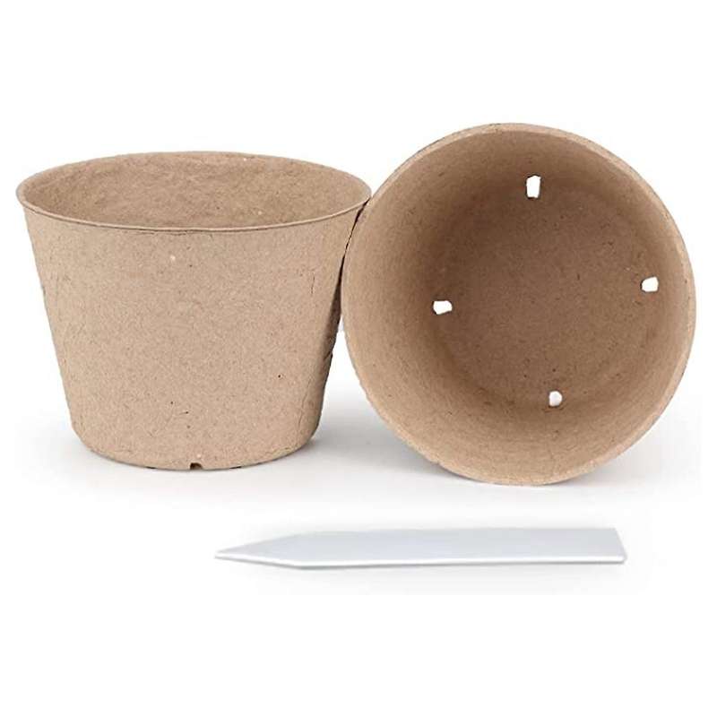 Peat Pots, 70 Pcs 4 Inch Plant Starting Pots with 20 Plant Labels