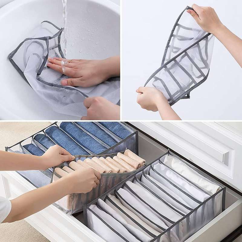 Wardrobe Clothes Organiser Storage Box for Underwear Socks and Jeans