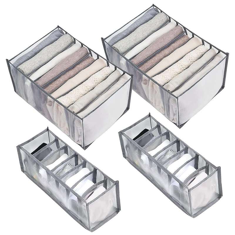 Wardrobe Clothes Organiser Storage Box for Underwear Socks and Jeans