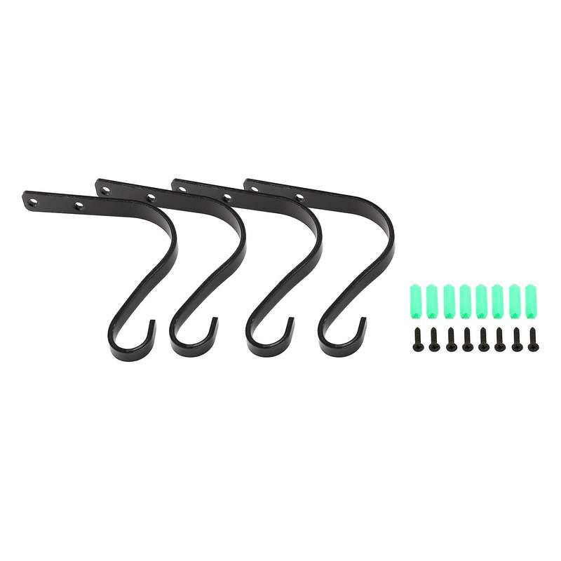 Hook Garden Flower Pot Decoration Country Style Wall Bending Bracket