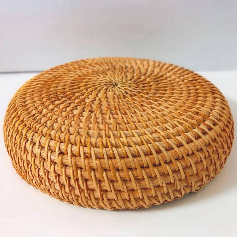 Woven Storage Basket Rattan Breadfruit Case Holder(s,24x15x9cm)