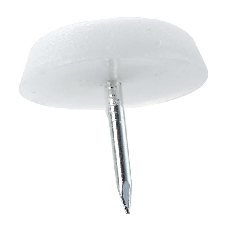 70 Chair Table Feet Nail Pad Nail-on Glide Floor Protector White