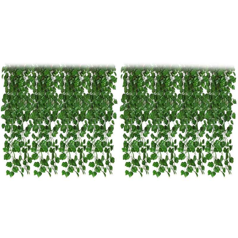 12pcs Artificial Ivy Garland for Wedding Backdrop Wall Jungle Party