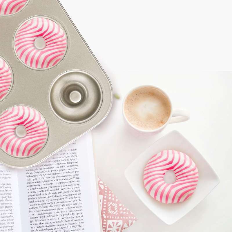 Madeleine Pan,non-stick Donut Pan, 2 Pieces Carbon Steel Donut Mold