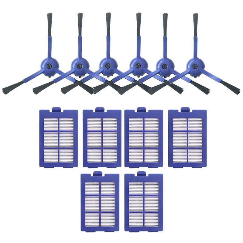 For Eufy X8 Sweeper Home Appliance Parts 6 Side Brushes + 6 Filters