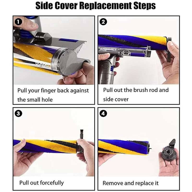 Roller Brush Bar End Cap Cover for Dyson Digital Slim,v8 Slim Cleaner
