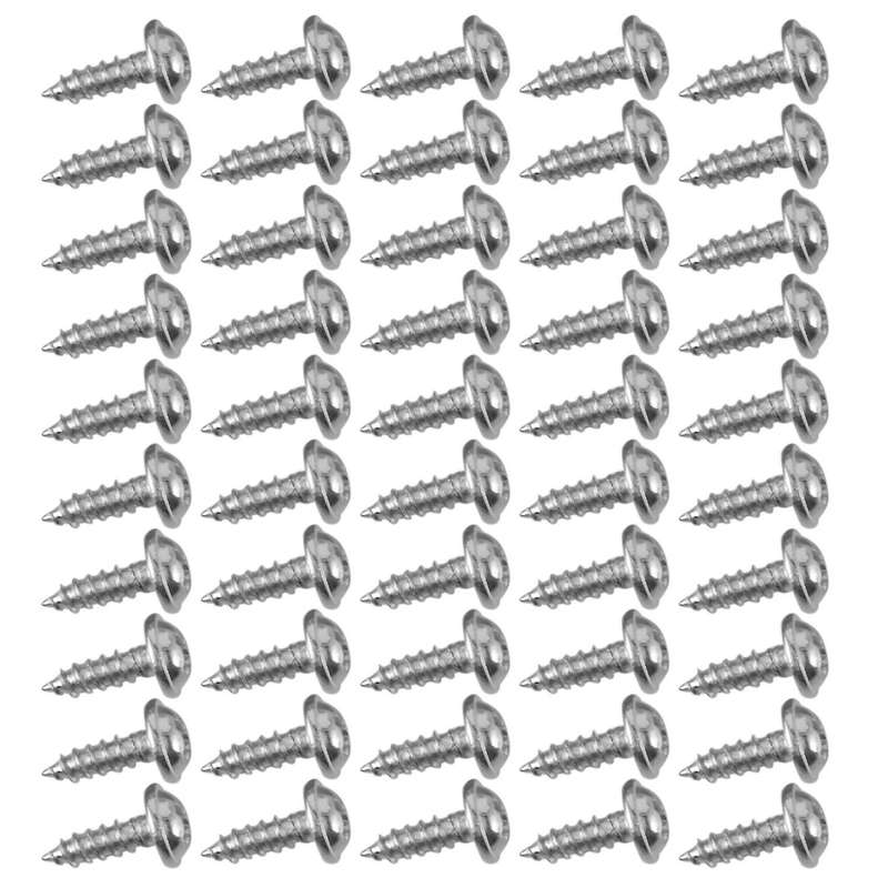 25 Pcs D-ring Hanging Hooks Double Hole Hangers with Screws Silver