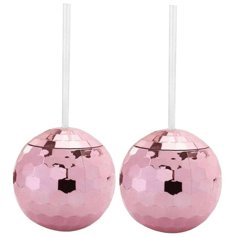Set Of 4 Disco Ball Cup Cocktail Cup for Party Drinking Beverage A