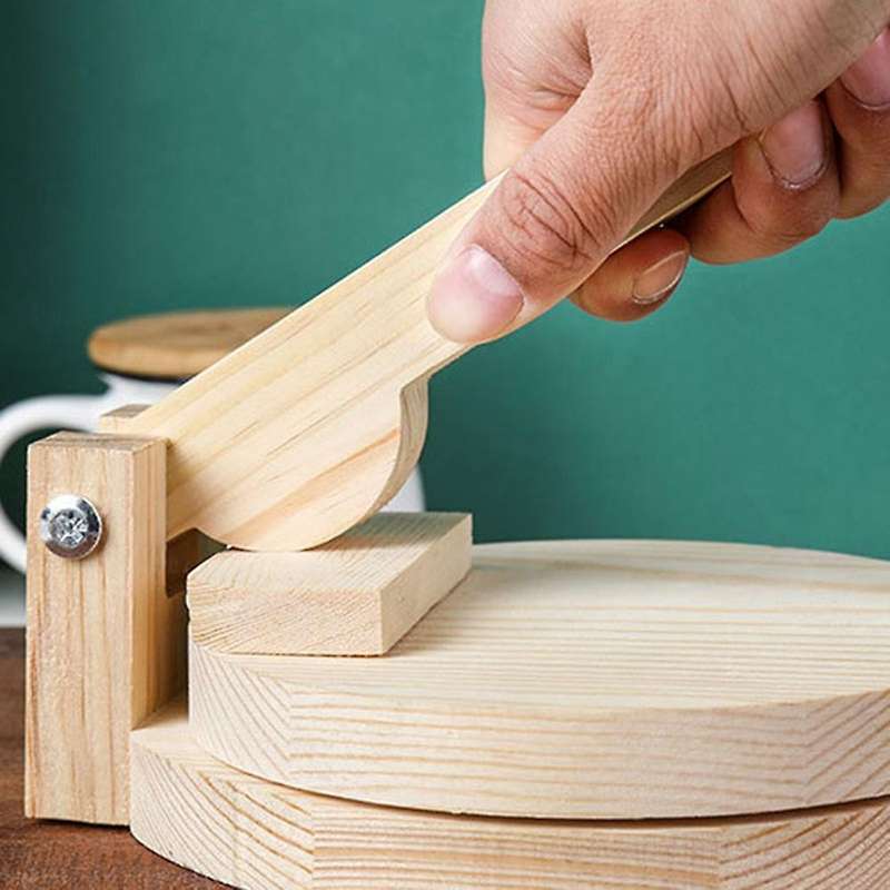 Upgraded Dough Pressing Tool Dough Presser Wooden Dumpling Tool D