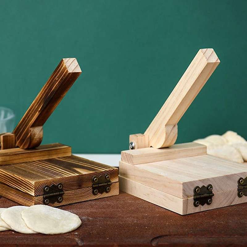 Upgraded Dough Pressing Tool Dough Presser Wooden Dumpling Tool D