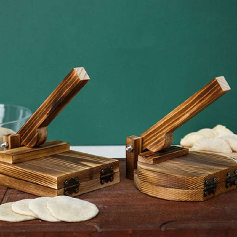Upgraded Dough Pressing Tool Dough Presser Wooden Dumpling Tool D