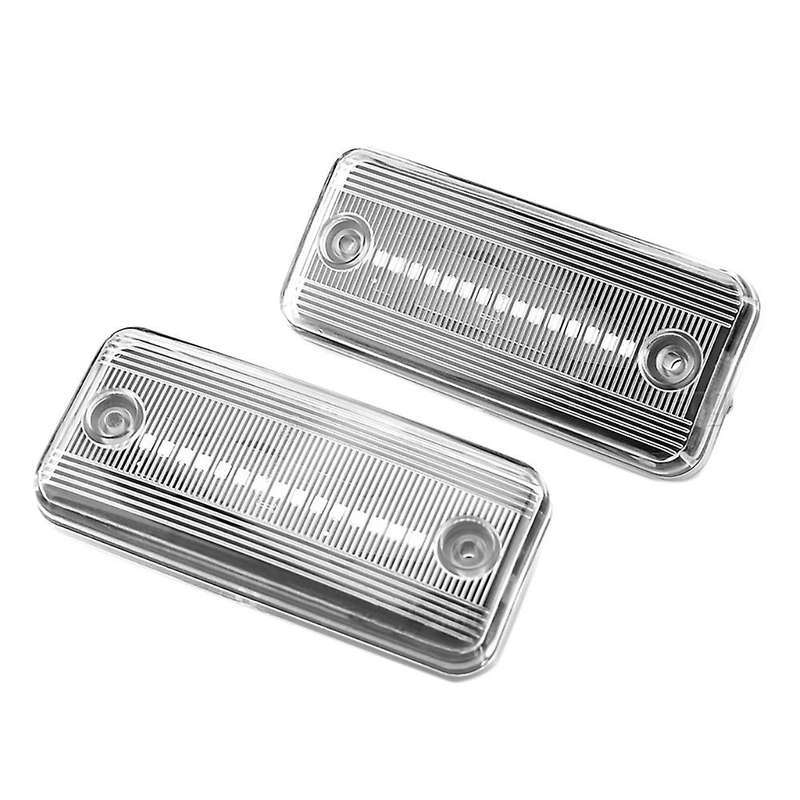 2pcs Clear Dynamic Flowing Led Side Marker Light Turn Signal