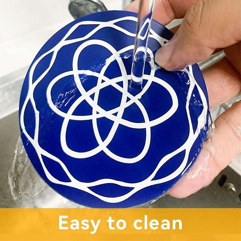 8pcs Round Anti-slip Coasters, Silicone Coasters, Heat Resistant