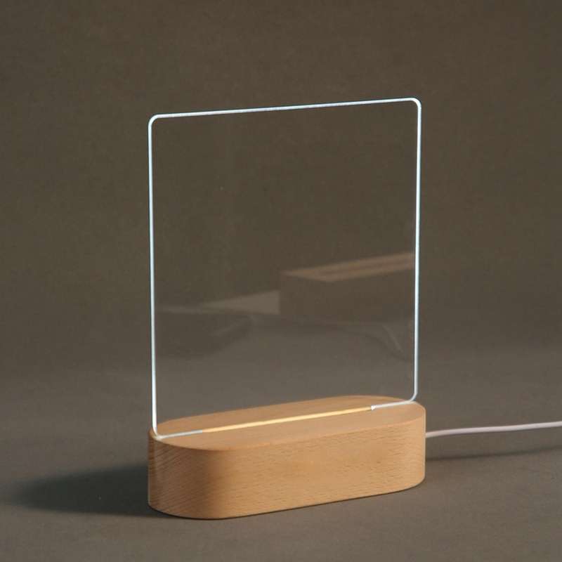 3d Wooden Lamp Base Led Table Night Light Base for Acrylic A
