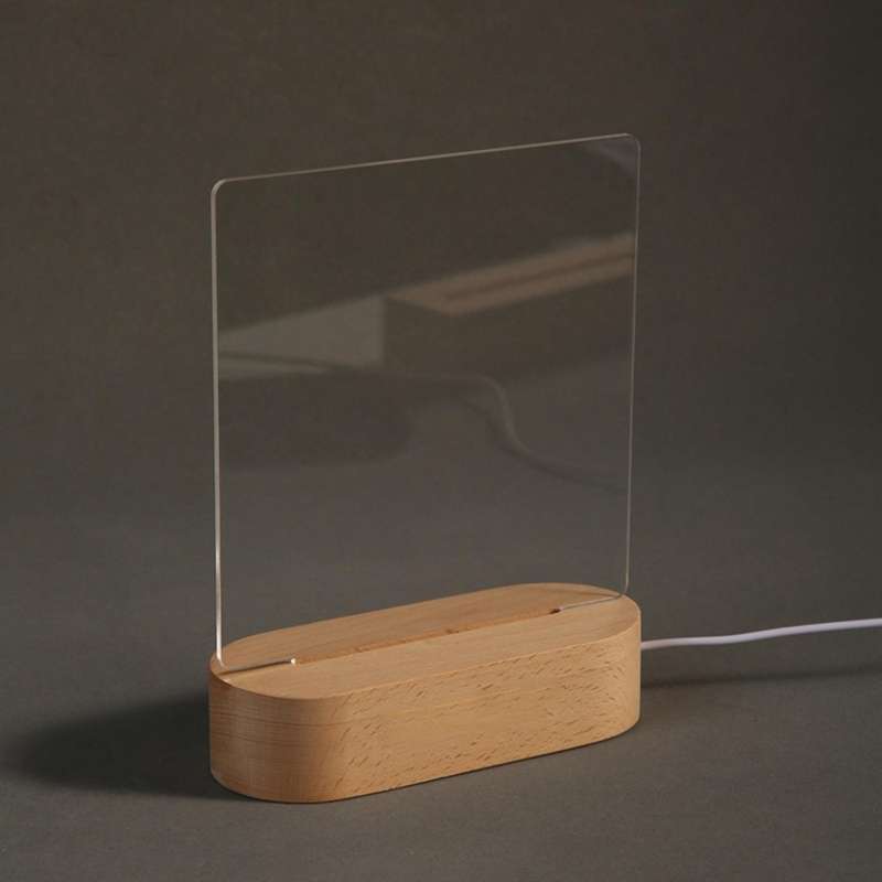 3d Wooden Lamp Base Led Table Night Light Base for Acrylic A