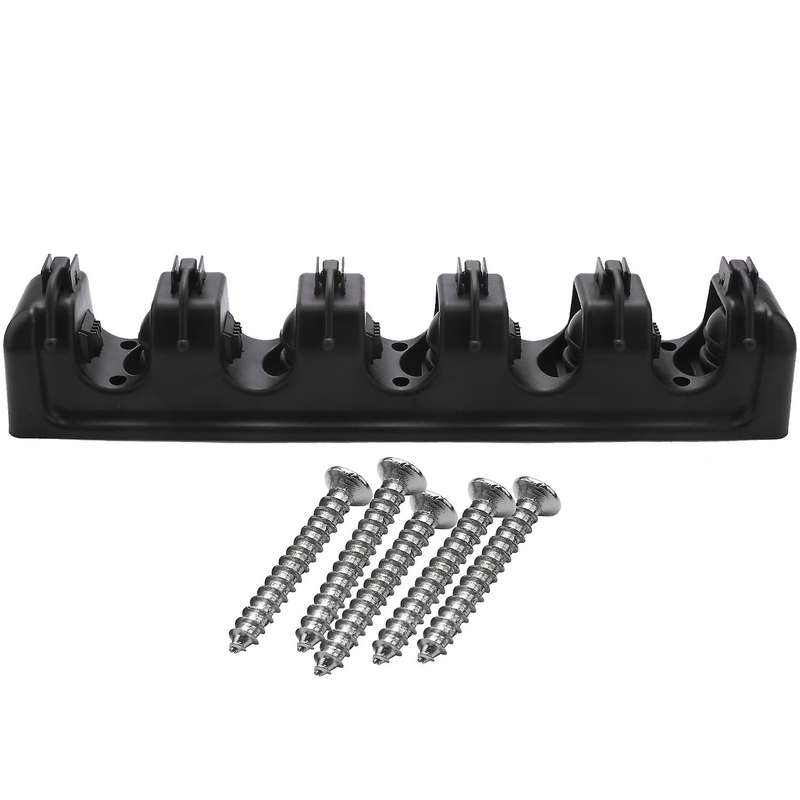 Broom Holder and Garden Tool for Rake Or Mop Handles Up (black)