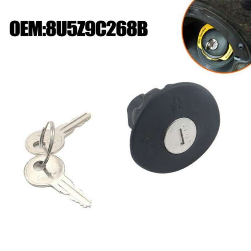 Locking Gas Fuel Tank Plug Cover Cap with 2 Keys 8u5z9c268b