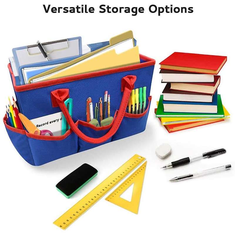 Desktop File Folder Storage Bag for Office Desk Daily Use,blue