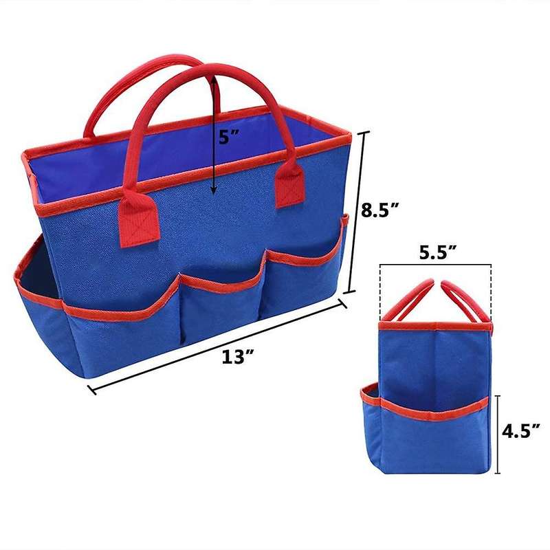 Desktop File Folder Storage Bag for Office Desk Daily Use,blue
