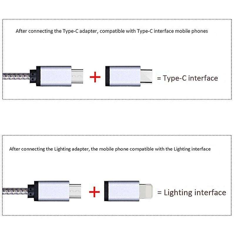 Micro-usb Type C to Hdmi 3 In 1 2k Hdtv Tv Connector Usb Cable