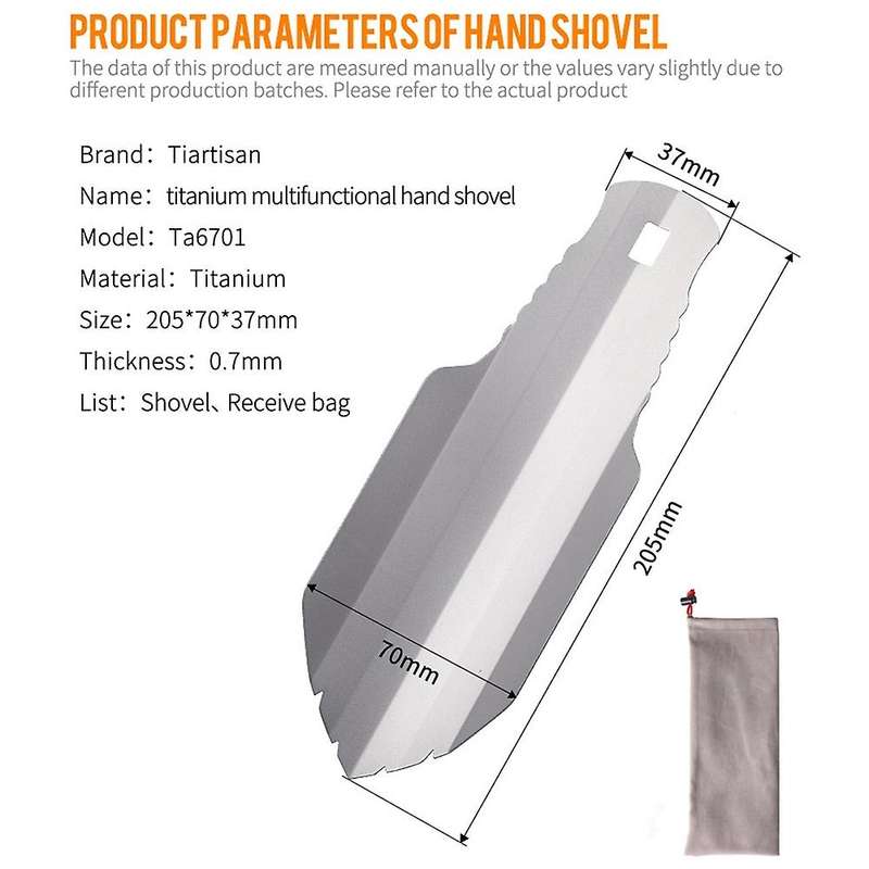 Outdoor Poop Shovel/trowel Multi Tool for Hiking Camping and Survival