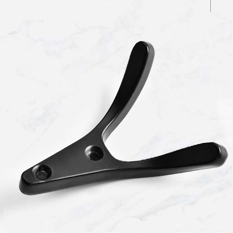 5pcs Double Prong Coat Hooks Wall Mount for Bedroom Fitting Room