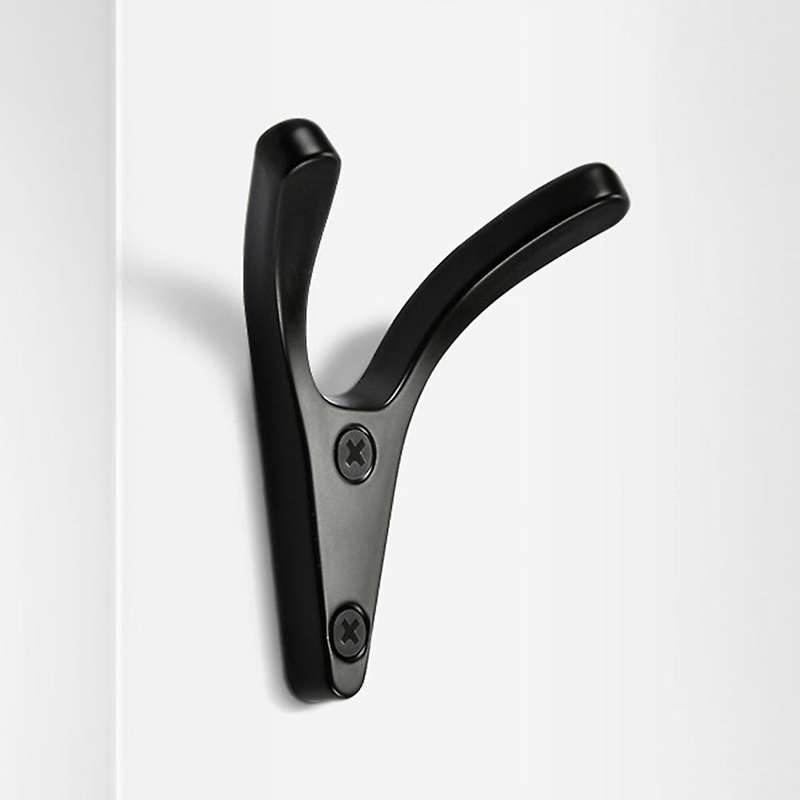 5pcs Double Prong Coat Hooks Wall Mount for Bedroom Fitting Room