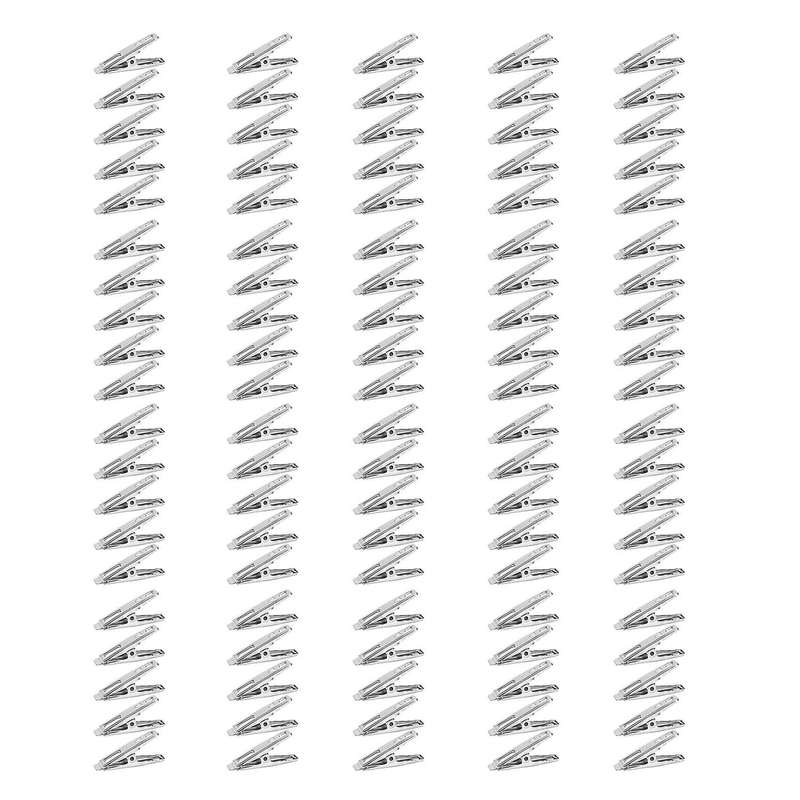 100pcs Clothes Pegs Stainless Steel Clips for Coat Pants Laundry