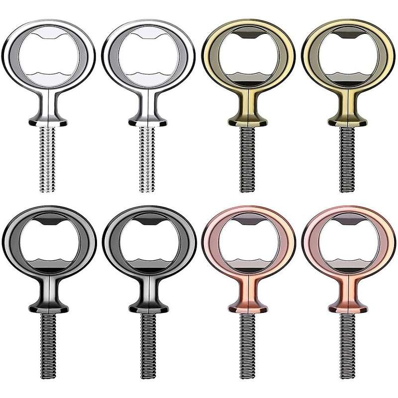 Bottle Opener Blank Metal Craft Beer Bottle Opener Inserts Kit 8pcs