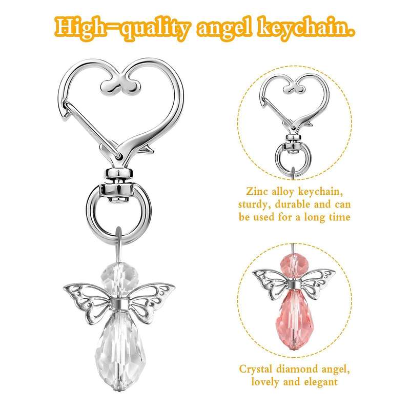 24pcs Angel Keychains,guardian Angel Pendants for Wedding Party Gifts