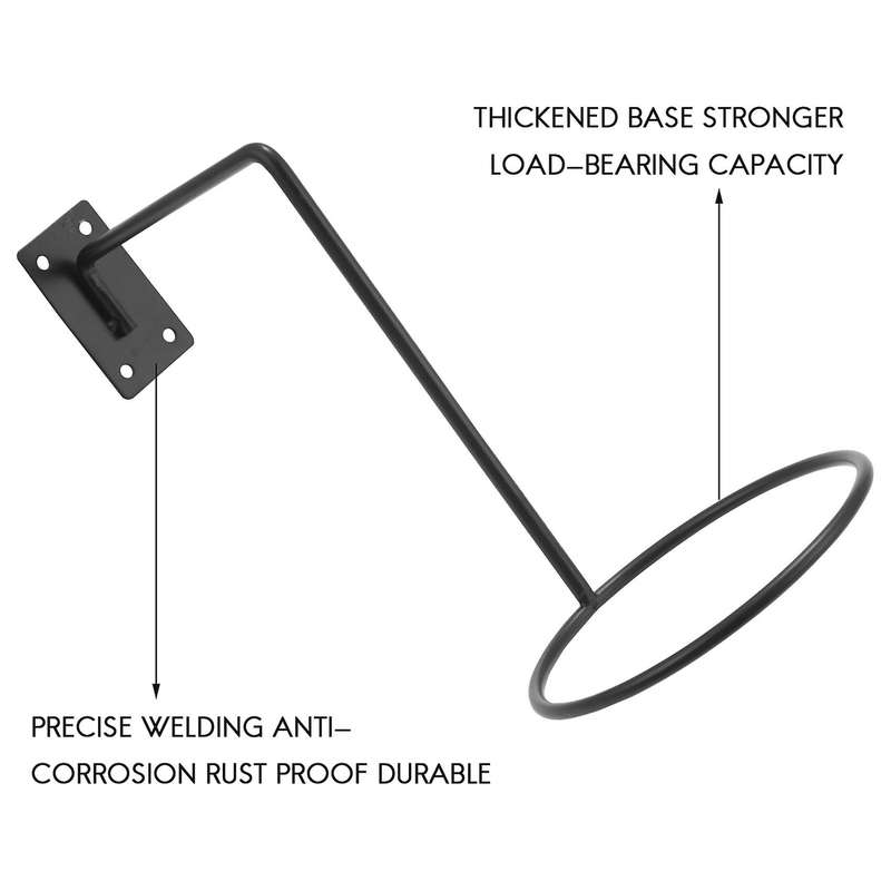 2pcs Motorcycle Accessories Helmet Holder Black Heavy Duty
