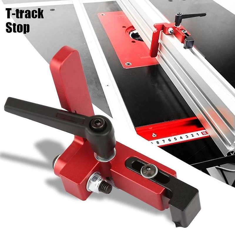 Woodworking T Slot Stopper Miter Track Stop Chute Limiter