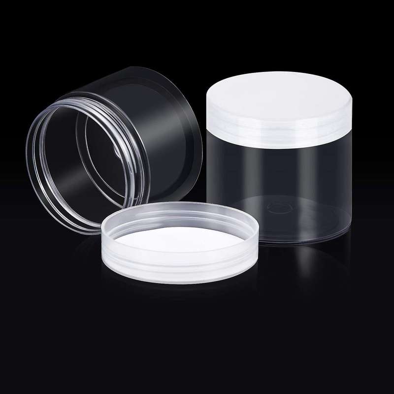 12-pack Transparent Plastic Storage Spice Jar for Beauty Products