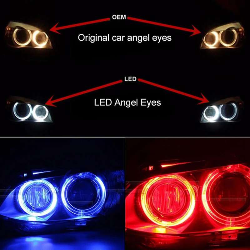 10w Led Angel Eye Marker Bulb Fog Light White For-bmw E90 E91 06-08