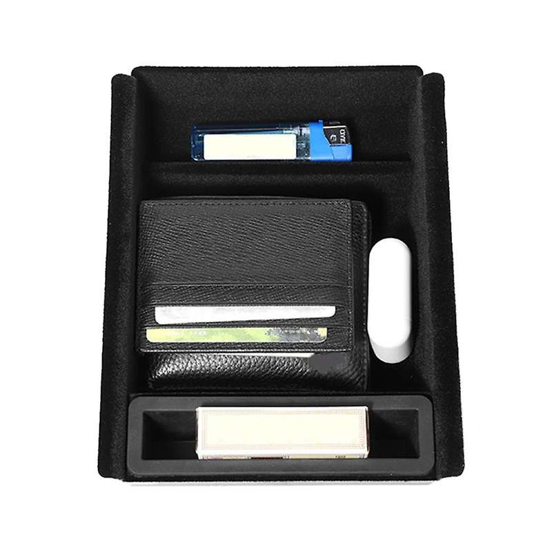 For 2021 Tesla Model 3/y Car Center Console Storage Box Flocking