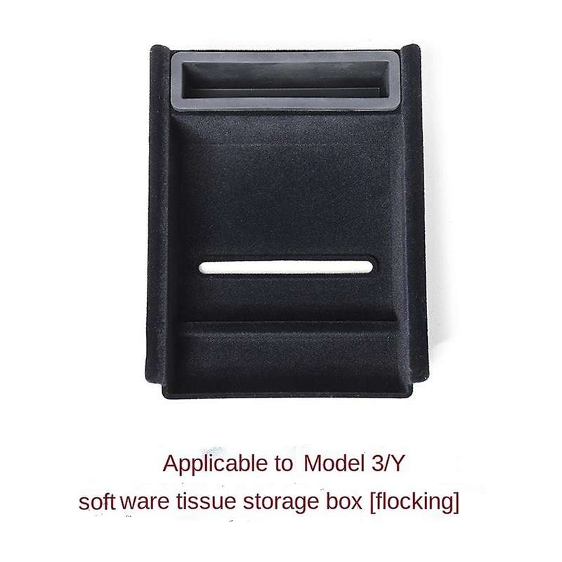 For 2021 Tesla Model 3/y Car Center Console Storage Box Flocking