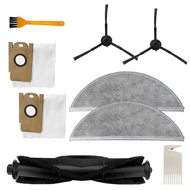 9pcs Replaceable Accessories Hepa Filters Dust Bag Side Main Brush