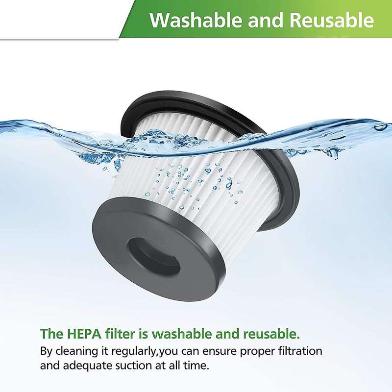 6 Pack Hepa Replacement Filter Compatible for Moosoo K24