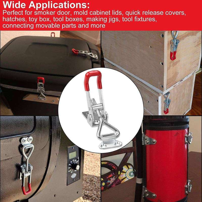 8pack 360lbs Quick Release Latch for Door Latch Hook Toggle Clamp
