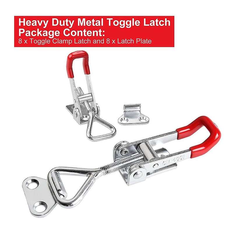 8pack 360lbs Quick Release Latch for Door Latch Hook Toggle Clamp