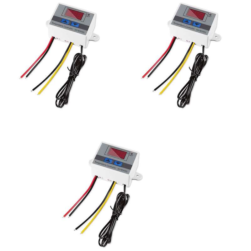 3pcs Ac110v-220v 10a Digital Led Temperature Controller Switch Probe