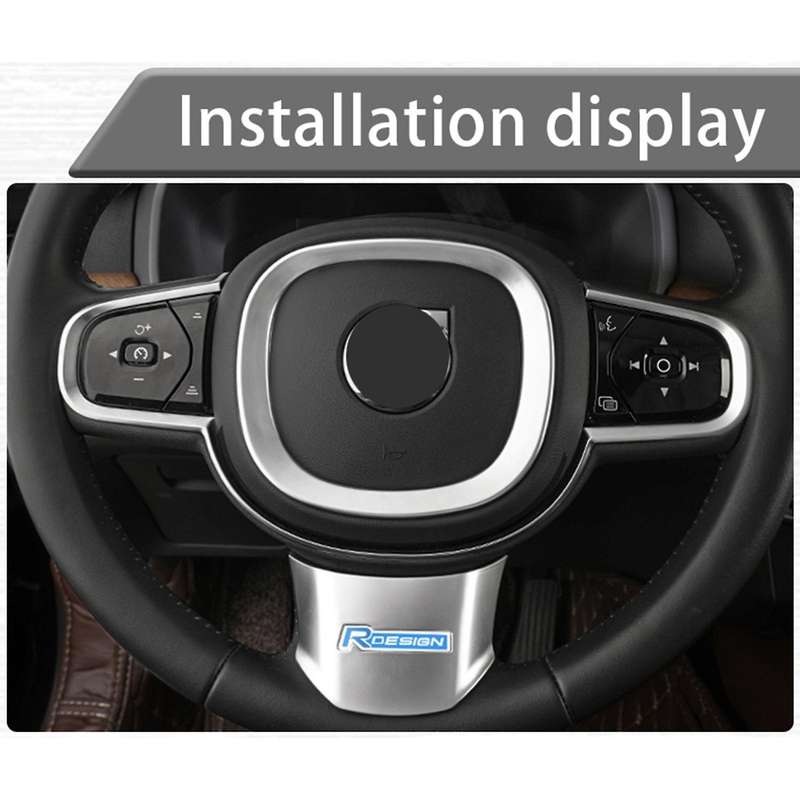 Car Steering Wheel Decorative Frame Abs Chrome Plating for Volvo S60