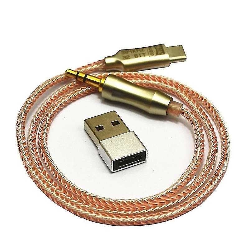 Alc5686 Aux Audio Dac Decoding Usb Type C to 3.5mm Car Usb