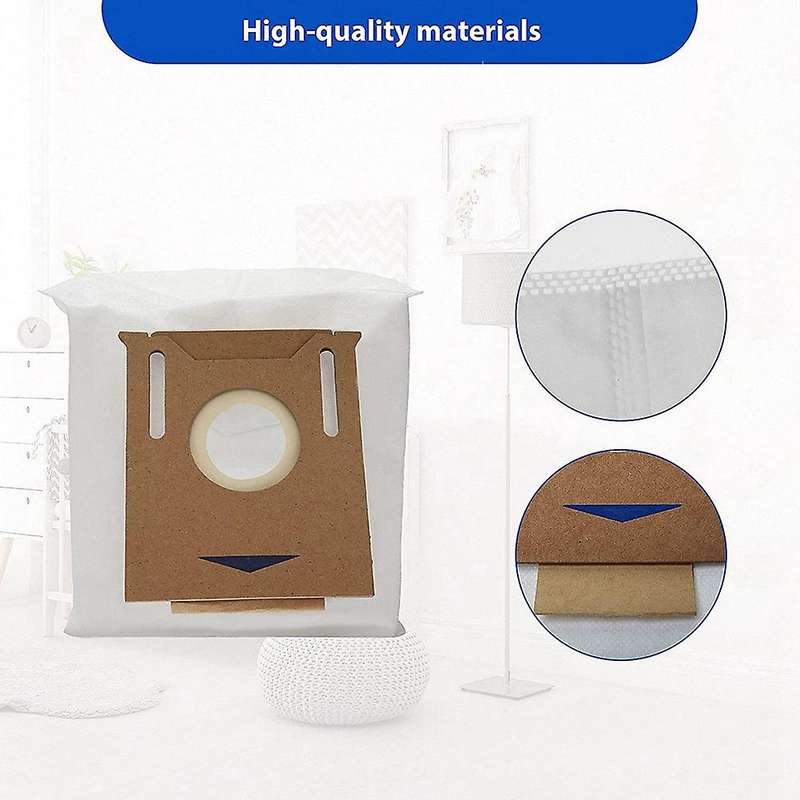 10 Pack Replacement T8 Bags Fit for Yeedi Vac Station, Compatible