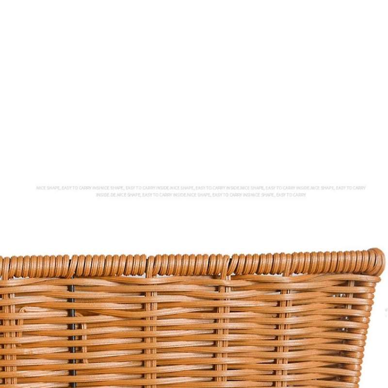 Manual Woven Storage Basket Sundries Bevel Storage Box Fruit Basket B