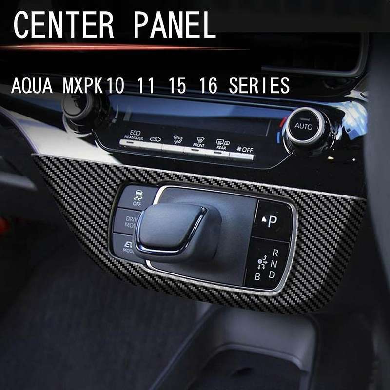 Car Carbon Fiber Central Gear Shift Panel Control Panel Decal