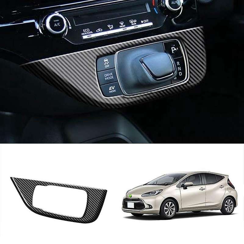 Car Carbon Fiber Central Gear Shift Panel Control Panel Decal
