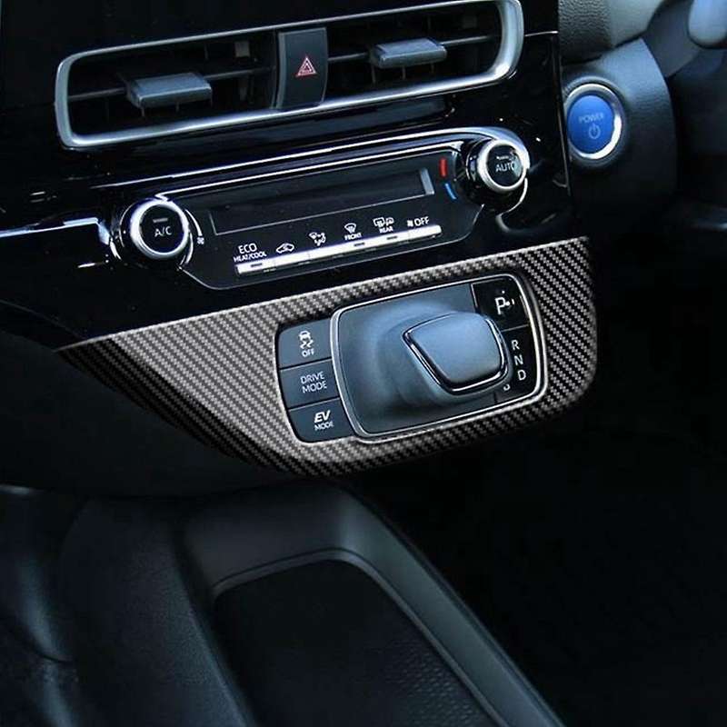 Car Carbon Fiber Central Gear Shift Panel Control Panel Decal