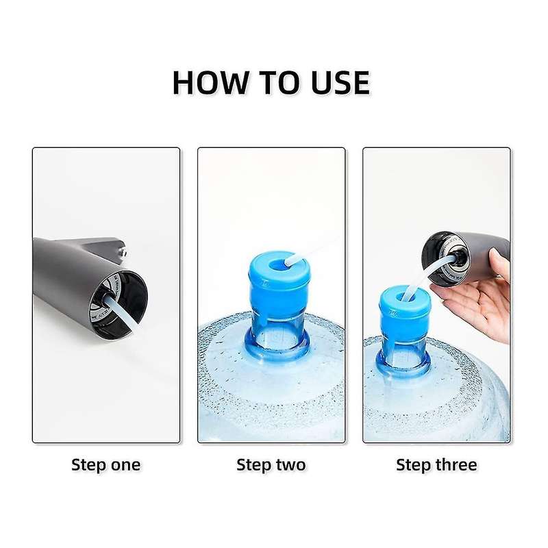 Portable Water Bottle Pump, 5 Gallon Water Dispenser,grey