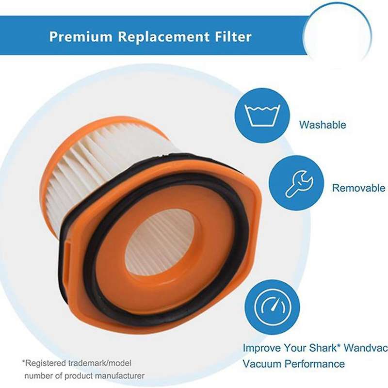 7pcs Hepa Filter for Shark Wandvac System Xffwv360 Ws620 Ws630 Ws632